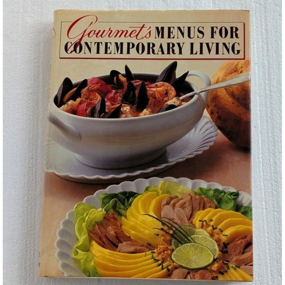 Gourmet's Menus for Contemporary Living (1985, Hardcover) Knopf Cookbook